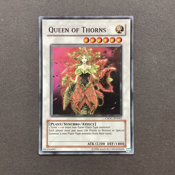 Yu-Gi-Oh Crossroads of Chaos - Queen Of Thorns - CSOC-EN042 - As New S Card Empire Yu-Gi-Oh Crossroads of Chaos - Queen Of Thorns - CSOC-EN042 - As New S Card Empire