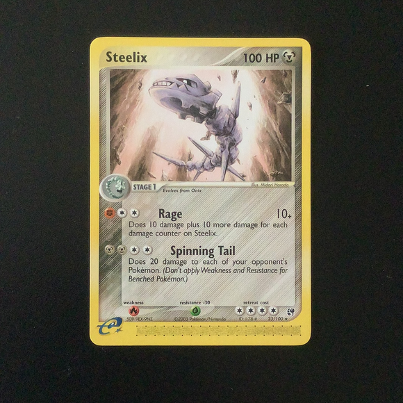 Pokemon EX Sandstorm - Steelix - 023/100 - Used Rare card