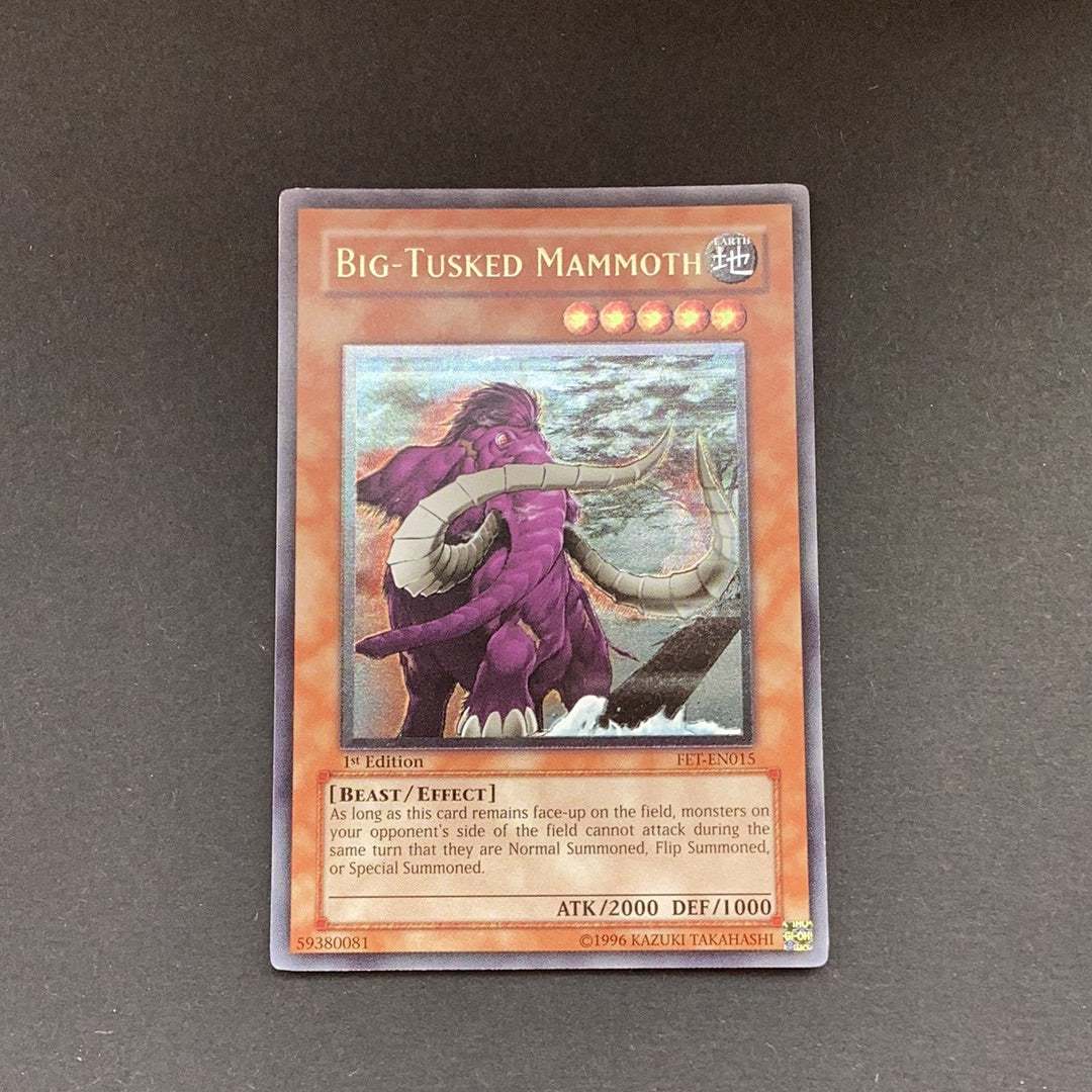 yugioh jumbo card Yu-Gi-Oh Flaming Eternity - Big-Tusked Mammoth - FET-EN015*U
