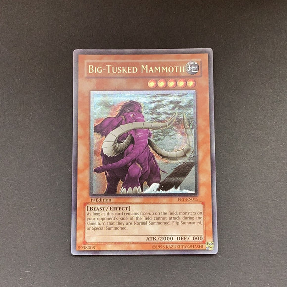 Yu-Gi-Oh Flaming Eternity -  Big-Tusked Mammoth - FET-EN015*U - Near Mint Ultimate Rare card