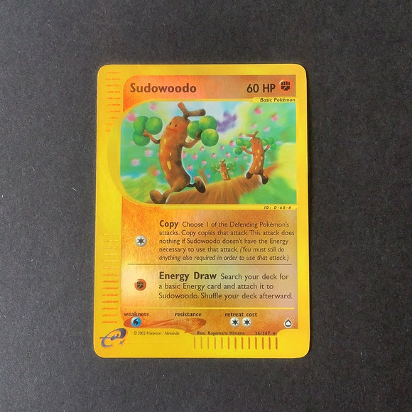 *Pokemon Aquapolis - Sudowoodo - 036/147 - Reverse Holo card