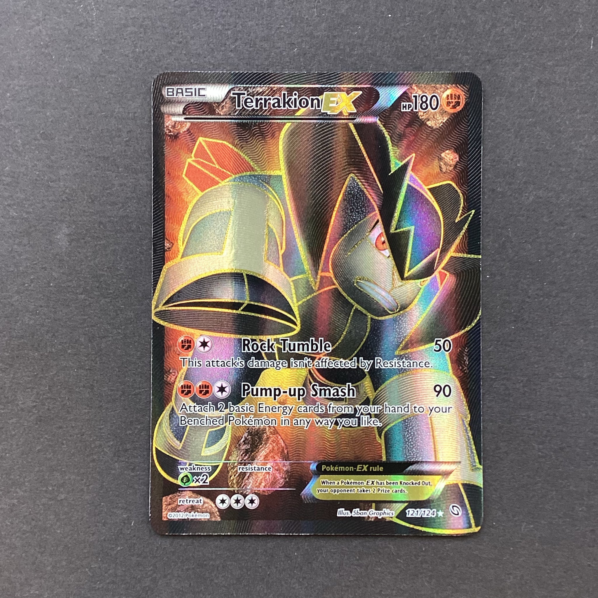 Pokemon Black & White Dragons Exalted - Terrakion EX - 121/124 - Used Card Empire Pokemon Black & White Dragons Exalted - Terrakion EX - 121/124 - Used Card Empire