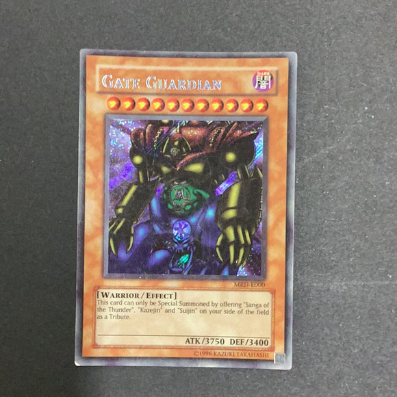 Yu-Gi-Oh Metal Raiders -  Gate Guardian - MRD-E000-Used Secret Rare card