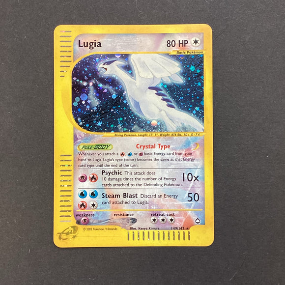*Pokemon E Series Aquapolis - Lugia - 149/147 - Used Secret Rare Holo Card
