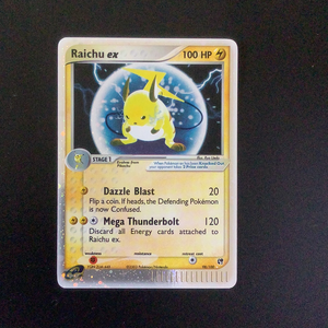 *Pokemon EX Sandstorm - Raichu ex - 098/100 - Holo Rare card