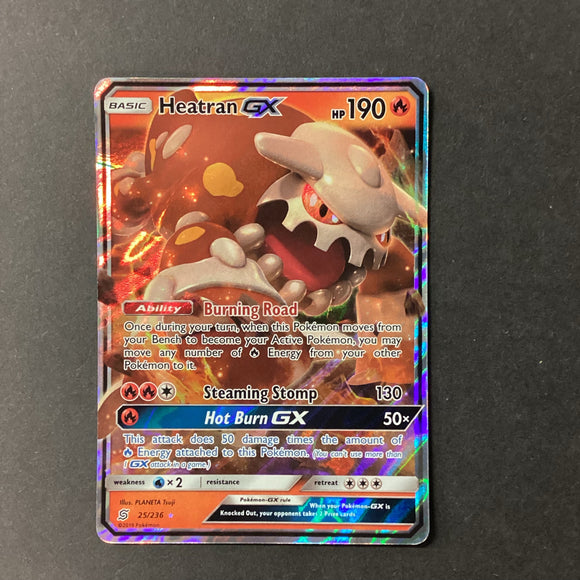 sun and moon unified minds rare cards Pokemon Sun & Moon Unified Minds - Heatran GX - 25/236