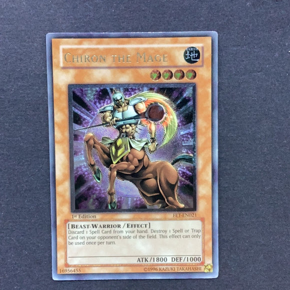 Yu-Gi-Oh Flaming Eternity -  Chiron the Mage - FET-EN021u - 1st edition As New Ultimate Rare card