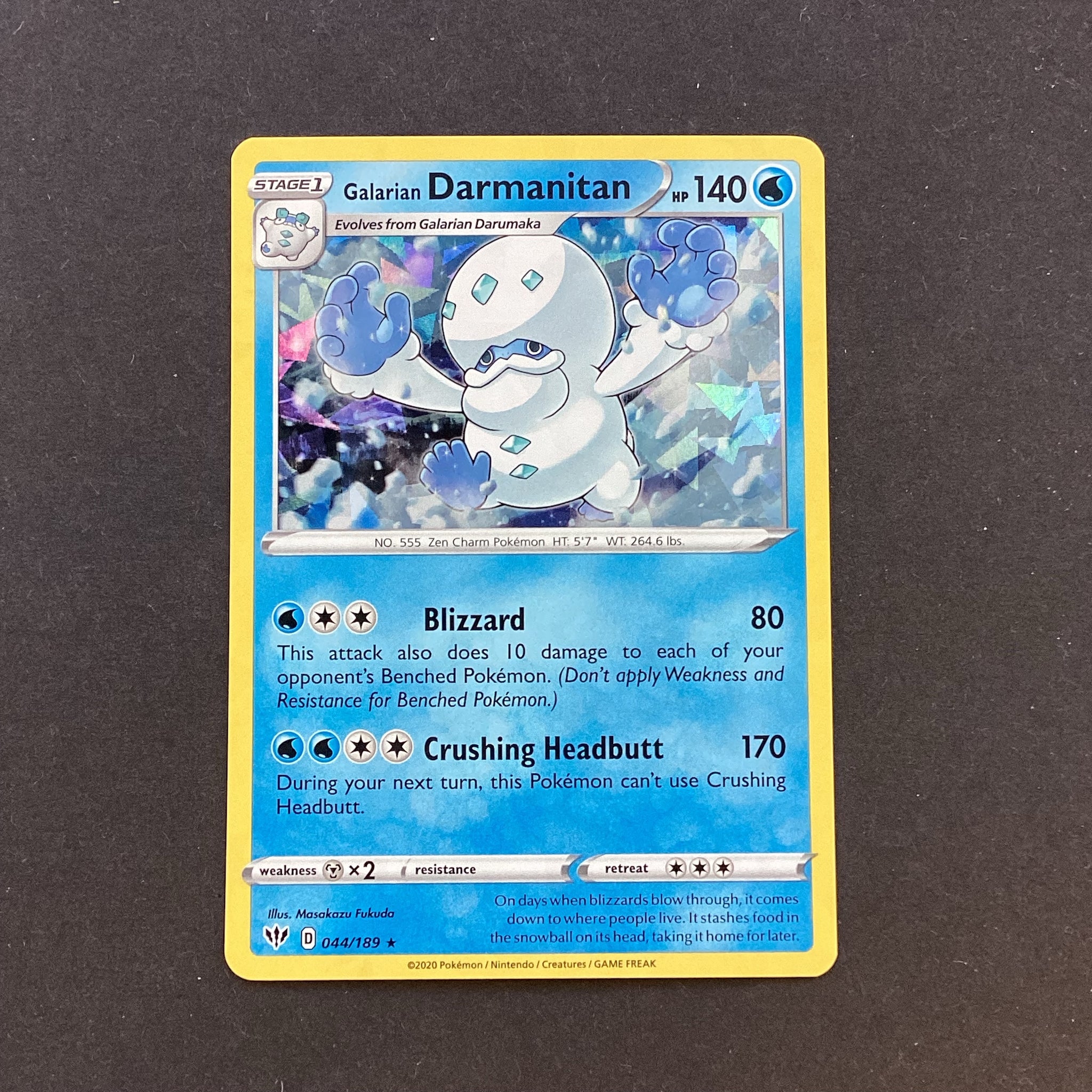 Pokemon Sword & Shield Darkness Ablaze - Galarian Darmanitan - 044/18 Card Empire Pokemon Sword & Shield Darkness Ablaze - Galarian Darmanitan - 044/18 Card Empire