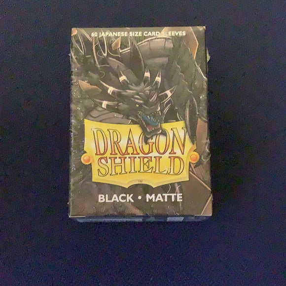 Dragon Shield - 60 Japanese size card sleeves - Black Matte