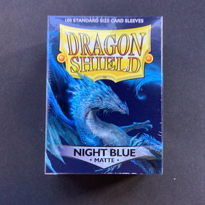 Dragon Shield - 100 Standard size card sleeves - Night Blue Matte
