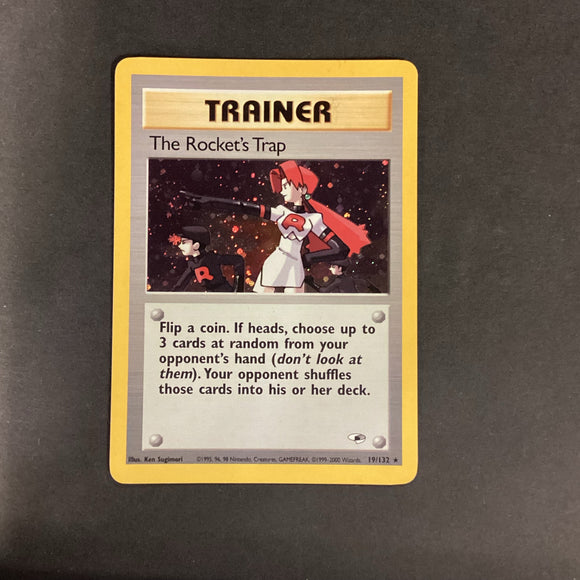 *Pokemon Gym Challenge Gym Heroes - The Rocket's Trap - 19/132 - Used Rare Holo Card