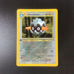 *Pokemon Neo Discovery - Forretress - 002/75 (1st Edition) - Used Holo Rare card