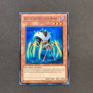 Yu-Gi-Oh! Ally of Justice Cycle Reader HA03-EN052 1st edition Super Rare Near Mint