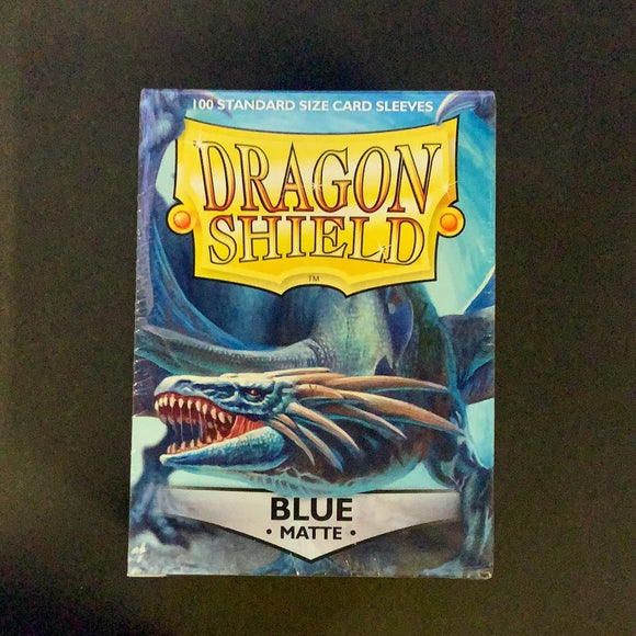 Dragon Shield - 100 Standard size card sleeves - Blue Matte