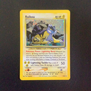 *Pokemon Neo Revelation - Raikou - 013/64*U-010972 - Used Holo Rare card
