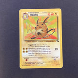Pokemon Fossil - Raichu - 29/62 - Used Rare Card