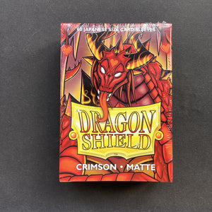 Dragon Shield - 60 Japanese size card sleeves - Crimson Matte