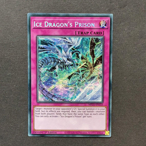 Yu-Gi-Oh! Ice Dragon’s Prison MP21-EN155 Secret Rare 1st edition Near Mint