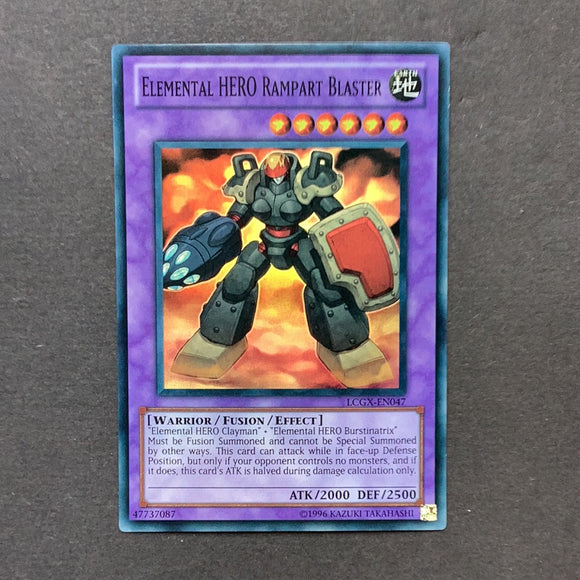Yu-Gi-Oh Legendary Collection 2 The Duel Academy Years - Elemental HERO Rampart Blaster - LCGX-EN047 - As New Super Rare card