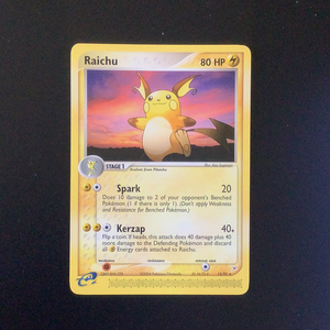 Pokemon Team Magma Vs. Team Aqua - Raichu - 13/95-011606 - Used Rare card