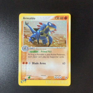 Pokemon EX Sandstorm - Armaldo - 001/100 - New Holo Rare card