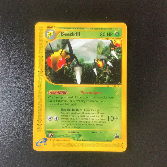 Pokemon Skyridge - Beedrill - 005/144 - As New Rare card