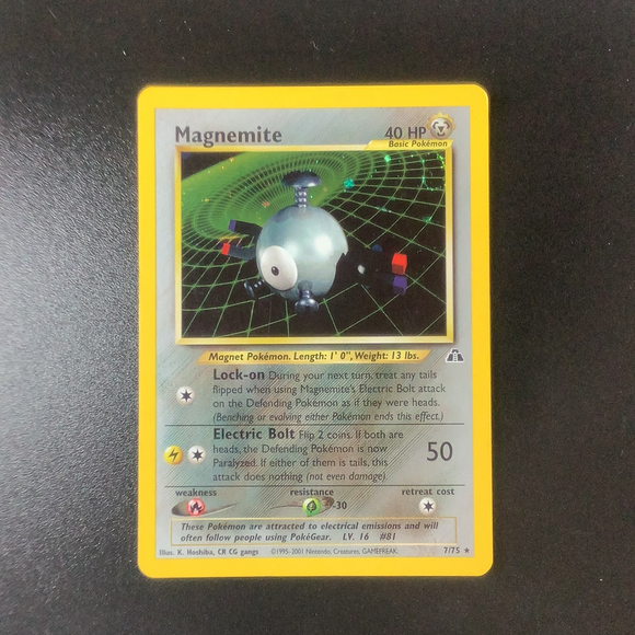 Pokemon Neo Discovery - Magnemite - 007/75*U-010960 - New Holo Rare card