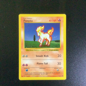 Pokemon Base Set 1 - Ponyta (Shadowless) - 060/102*u - As New Common card