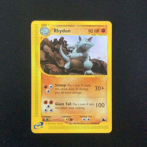 Pokemon Skyridge - Rhydon - 029/144 - As New Rare card
