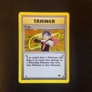Pokemon Gym Challenge - Koga - 019/132-011498 - New Holo Rare card