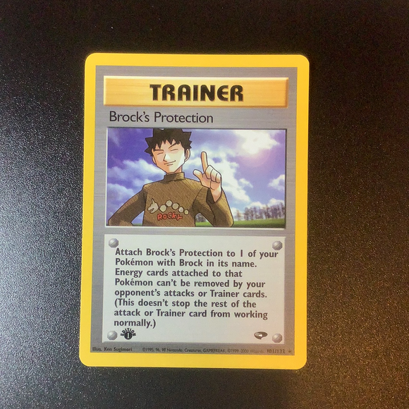 Pokemon Gym Challenge - Brock's Protection 1st Edition - 101/132*U - Used Rare card