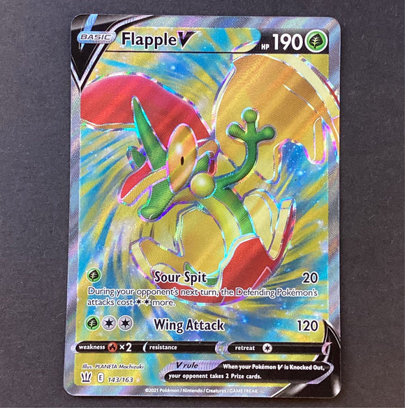 Pokemon Sword & Shield Battle Styles - Flapple V - 143/163 - As New Ra Card Empire Pokemon Sword & Shield Battle Styles - Flapple V - 143/163 - As New Ra Card Empire