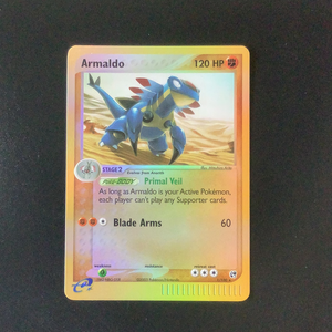 Pokemon EX Sandstorm - Armaldo - 001/100 - As New Reverse Holo card