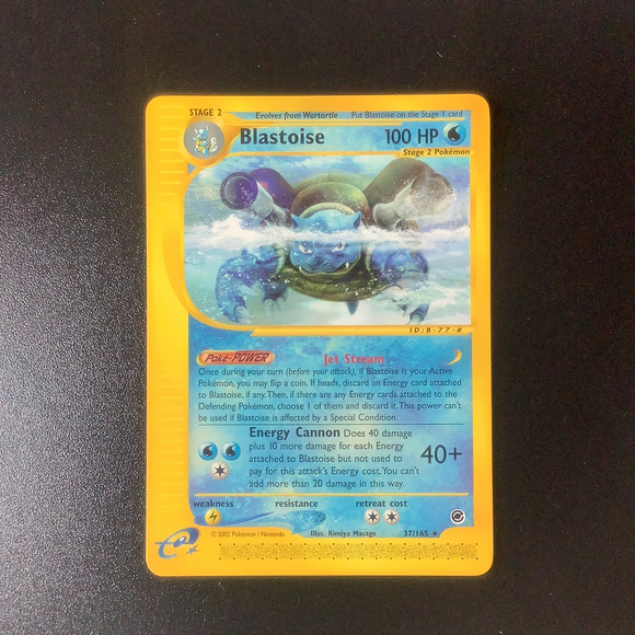 Pokemon Expedition - Blastoise - 037/165 - Used Rare card