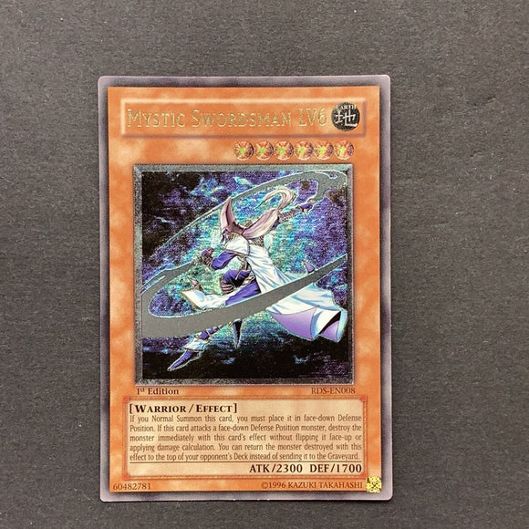 Yu-Gi-Oh Rise of Destiny -  Mystic Swordsman LV6 - RDS-EN008u*U - Used Ultimate Rare card