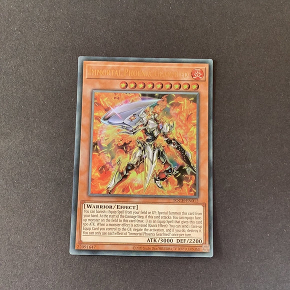 Yu-Gi-Oh! Immortal Phoenix Gearfried TOCH-EN012 unlimited Ultra Rare near mint