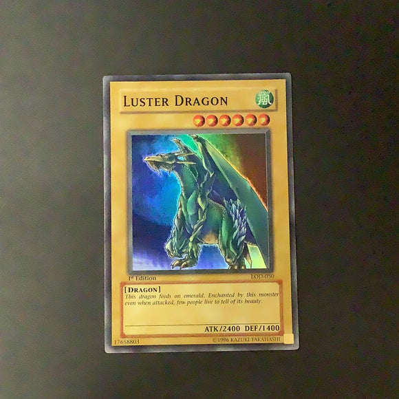 Yu-Gi-Oh Legacy of Darkness -  Luster Dragon - LOD-050*U - Used Super Rare card