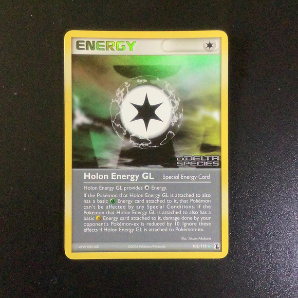 Pokemon Ex: Delta Species - Holon Energy GL - 105/113 - As New Reverse Holo card