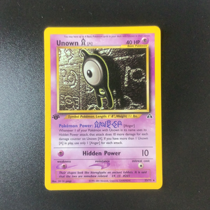 Pokemon Neo Discovery - Unown A (1st Edition) - 033/75 - As New Rare card