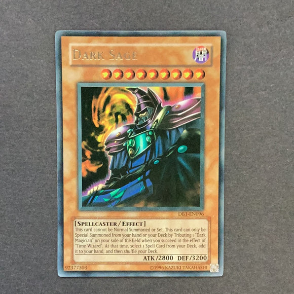 Yu-Gi-Oh Dark Beginning 1 - Dark Sage - DB1-EN096 - As New Ultra Rare Card Empire Yu-Gi-Oh Dark Beginning 1 - Dark Sage - DB1-EN096 - As New Ultra Rare Card Empire