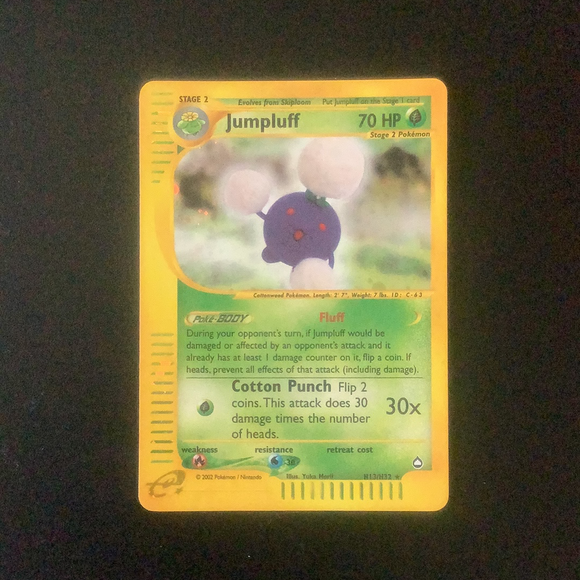 *Pokemon Aquapolis - Jumpluff - H13/H32 - Used Holo Rare card