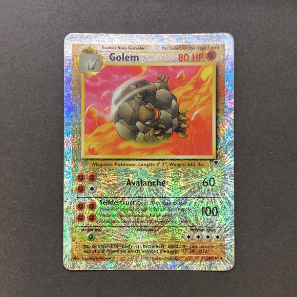*Pokemon Legendary Collection - Golem - 24/110 - Used Rare Reverse Holo Card