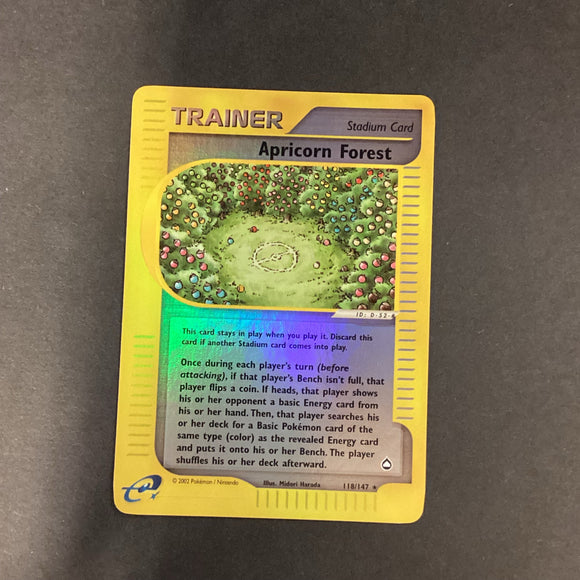 Pokemon E Series Aquapolis - Apricorn Forest - 118/147 - Used Rare Reverse Holo Card