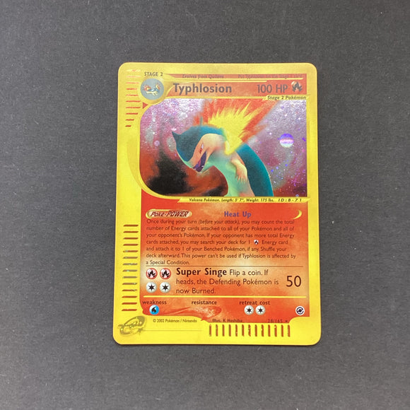 *Pokemon E Series Expedition Base Set - Typhlosion - 28/165 - As New Rare Holo Card