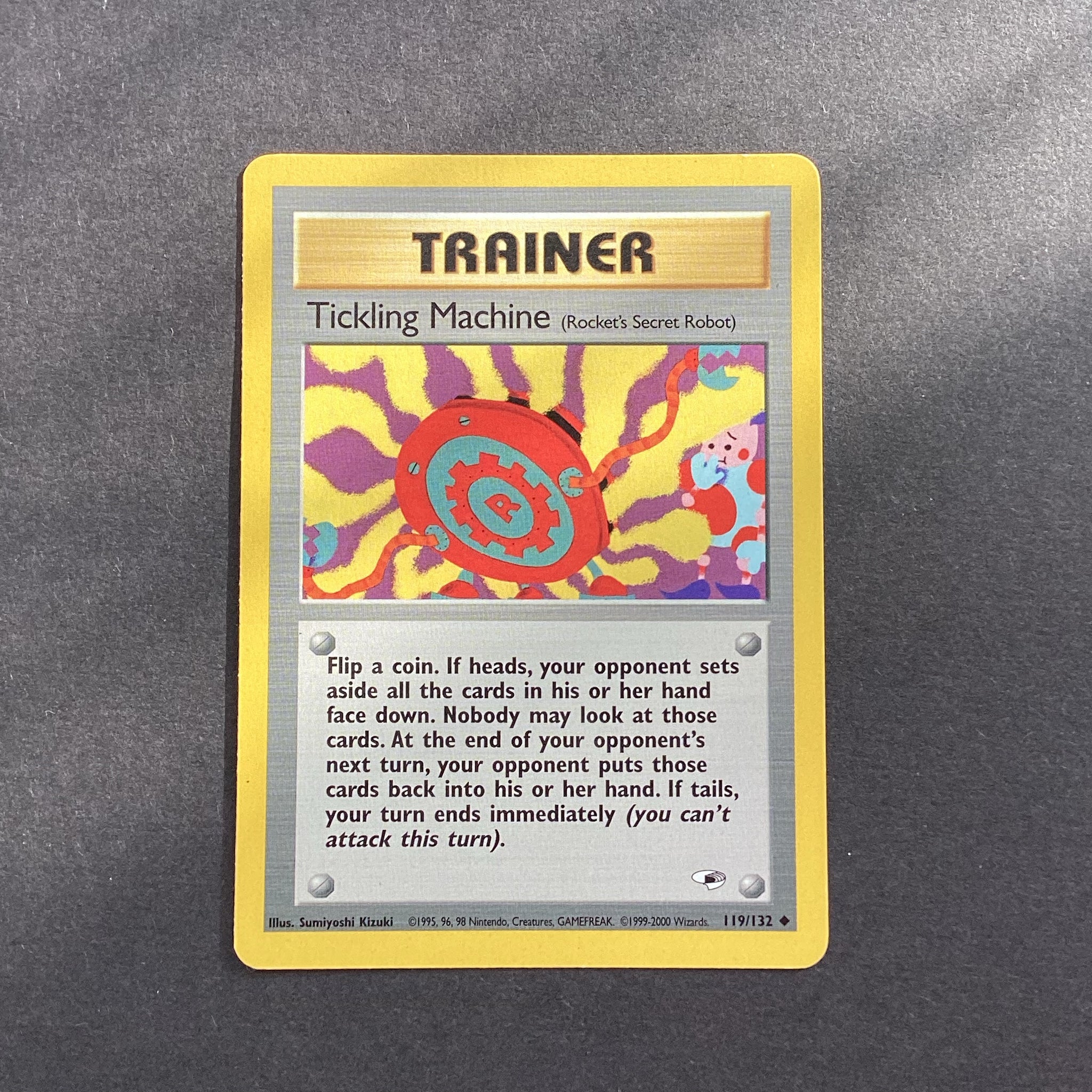Pokemon Gym Heroes - Tickling Machine (Rocket's Secret Robot) - 119/13 Card Empire Pokemon Gym Heroes - Tickling Machine (Rocket's Secret Robot) - 119/13 Card Empire