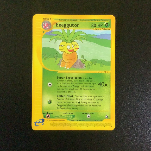 *Pokemon Aquapolis - Exeggutor - 012/147 - Used Rare card