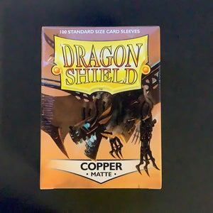 Dragon Shield - 100 Standard size card sleeves - Copper Matte