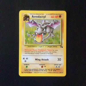 Pokemon Fossil - Aerodactyl - 001/62 - Used Holo Rare card