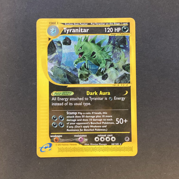 Pokemon E Series Expedition - Tyranitar - 66/165 - As New Rare Card