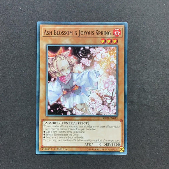 Yu-Gi-Oh! Ash Blossom & Joyous Spring SDSB-EN019 Common 1st edition Used condition